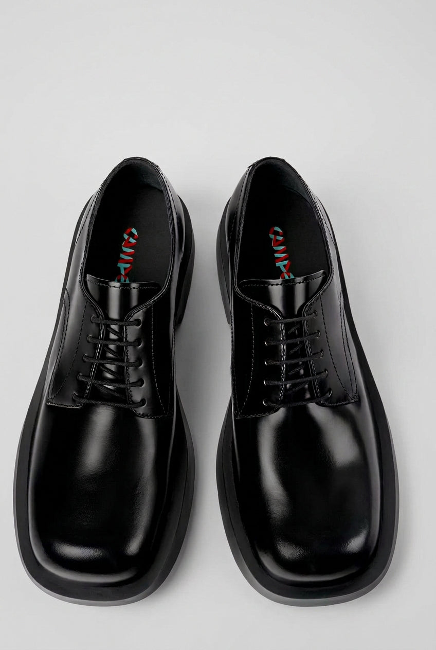 Camper Lab MIL 1978 Black Leather Lace-Up Shoes