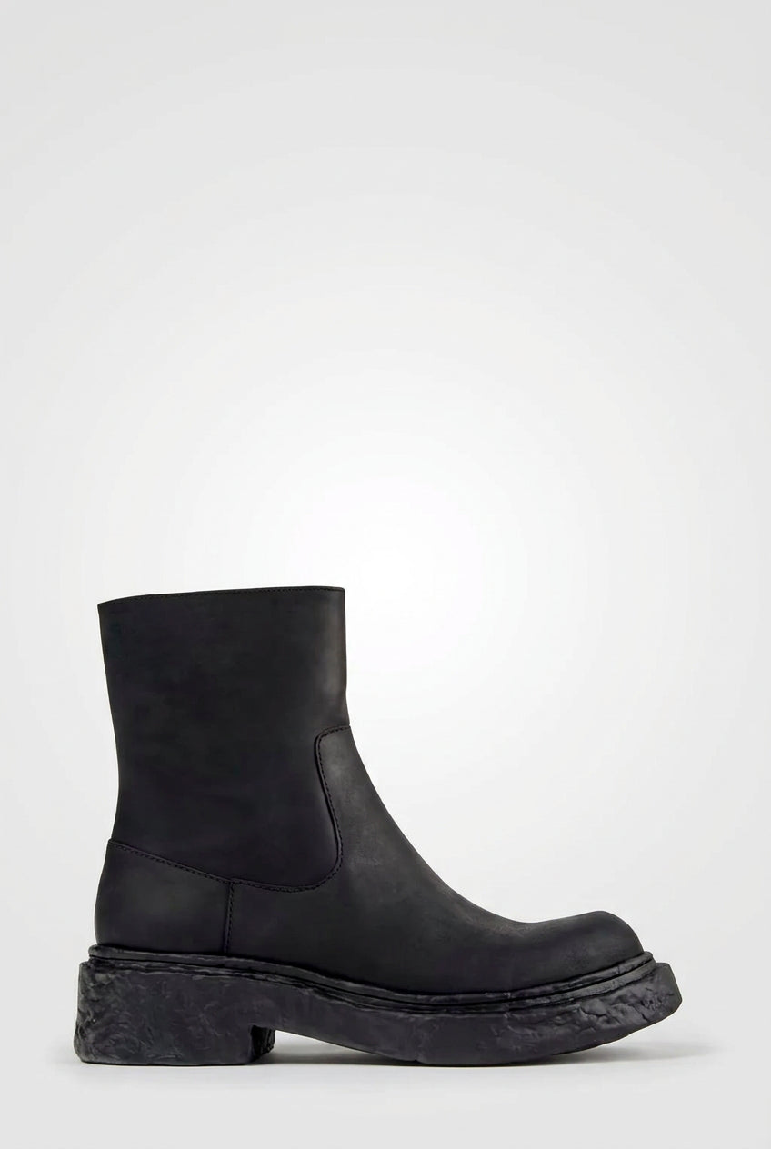 Camper Lab Vamonos Black Nubuck Ankle Boots