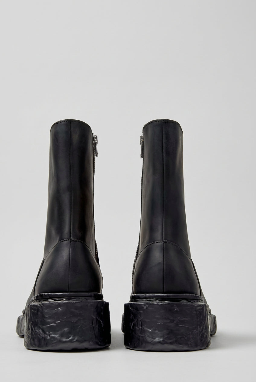 Camper Lab Vamonos Black Nubuck Ankle Boots