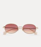 Hardware orb oval sunglasses