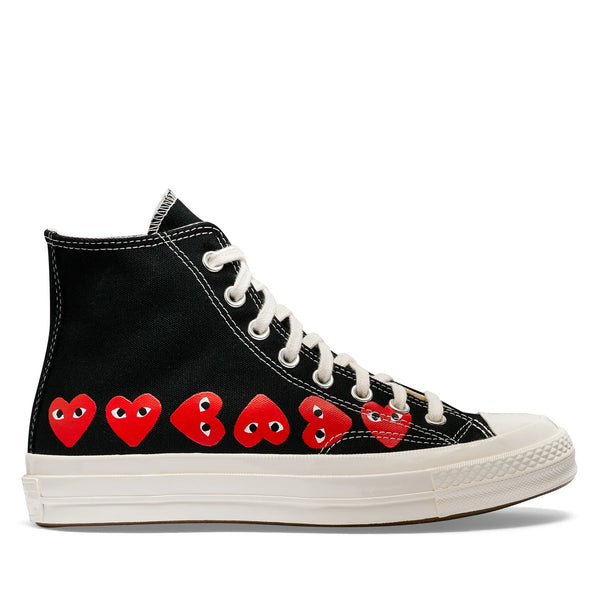 Comme des Garcons Play x Converse Multi Heart Chuck Taylor black