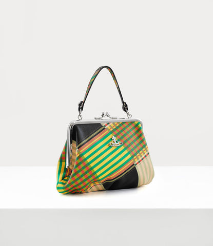 Vivienne Westwood Granny Frame purse Combat Tartan