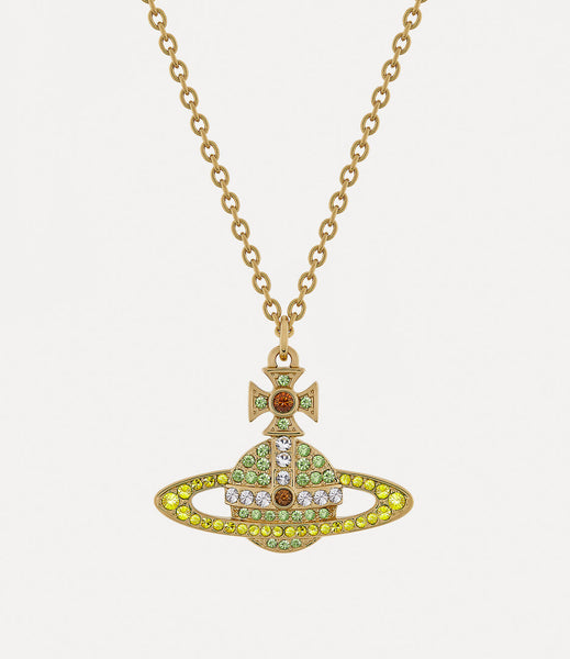 KIKA pendant Necklace in Gold-Peridot-citrine