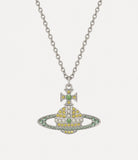 KIKA pendant Necklace in Platinum-Topaz