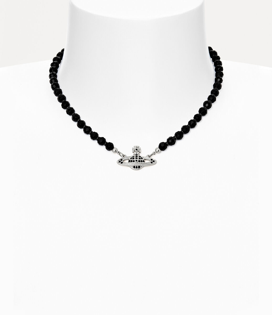 Messaline Choker in Platinum