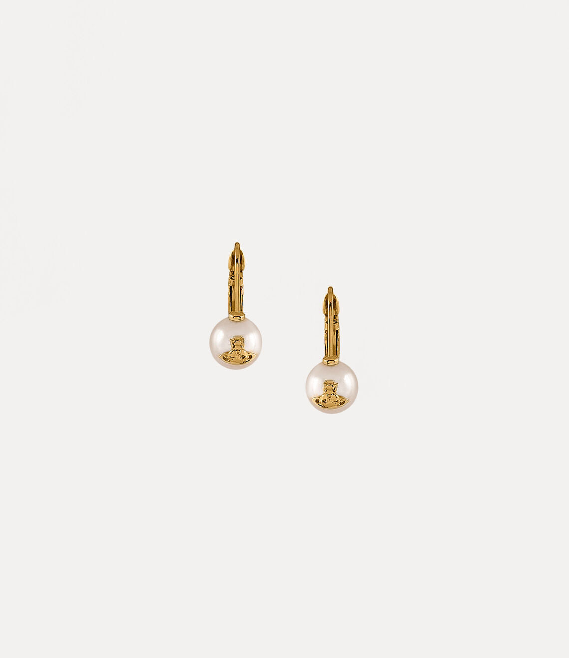 GIA DROP Earrings Gold/Creamrose