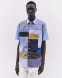 Junya Watanabe Multi Fabric Patchwork Shirt Saxon/White