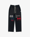 EYE JUNYA WATANABE MAN Men's Tartan Patchwork Sweatpants Black/Tartan