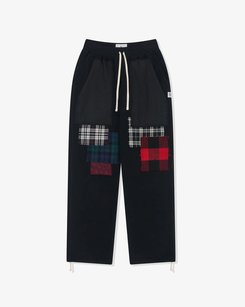EYE JUNYA WATANABE MAN Men's Tartan Patchwork Sweatpants Black/Tartan