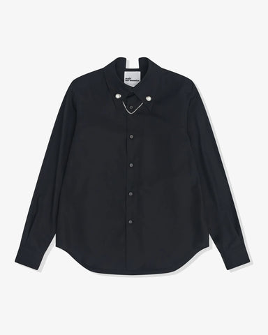 Women's Collar Charm Shirt Black