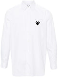 Classic heart patch shirt / white