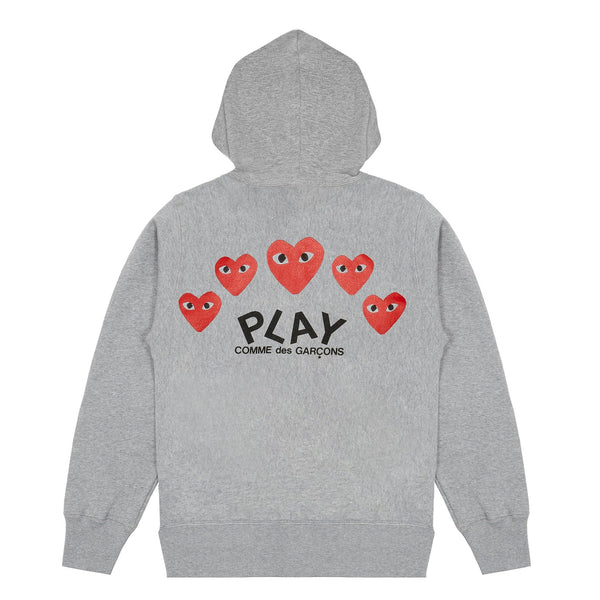 Play Comme des Garçons Zipped Hooded Sweatshirt jacket 5hearts