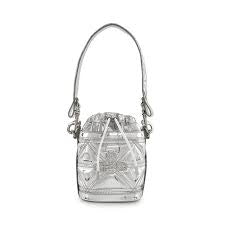 Kitty small bucket bag silver