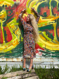 Jazz wrap dress- Blædís