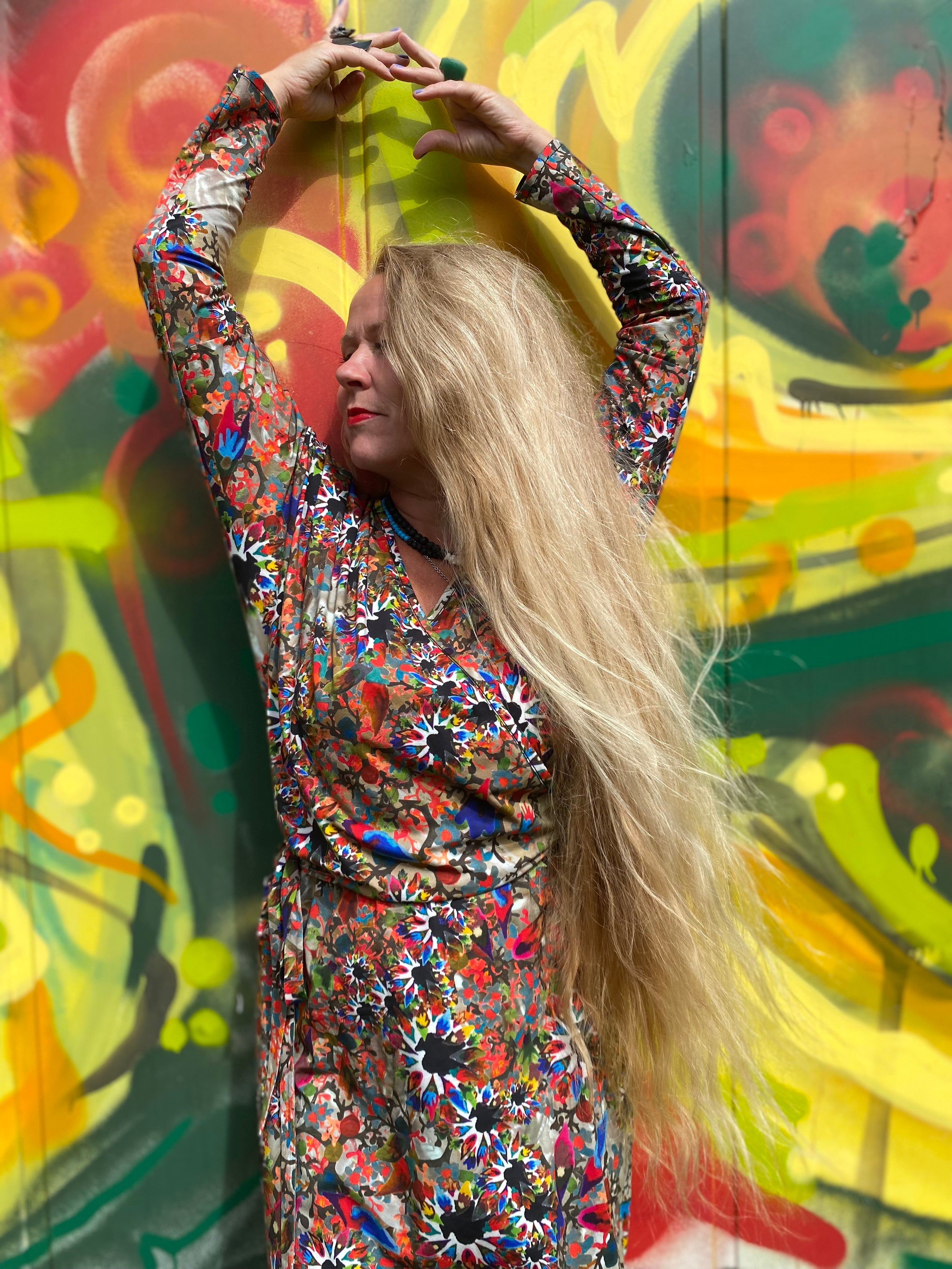 Jazz wrap dress- Blædís