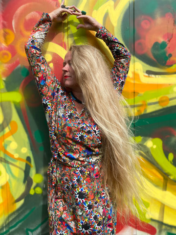 Jazz wrap dress- Blædís