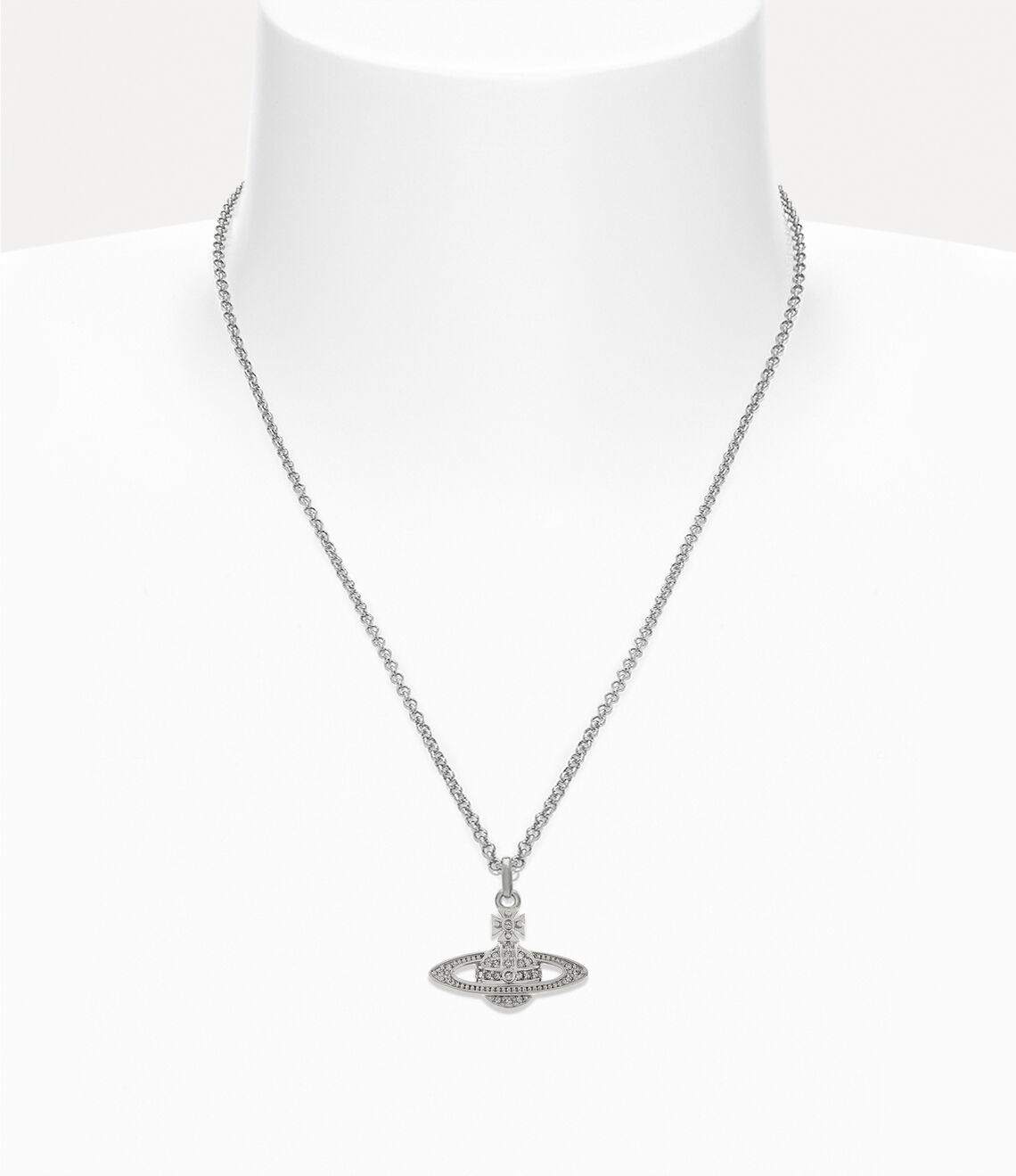 Man mini bas relief pendant platinum-crystal
