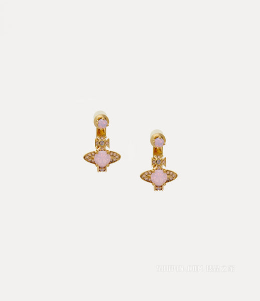 Maitena earrings in gold/peach/white