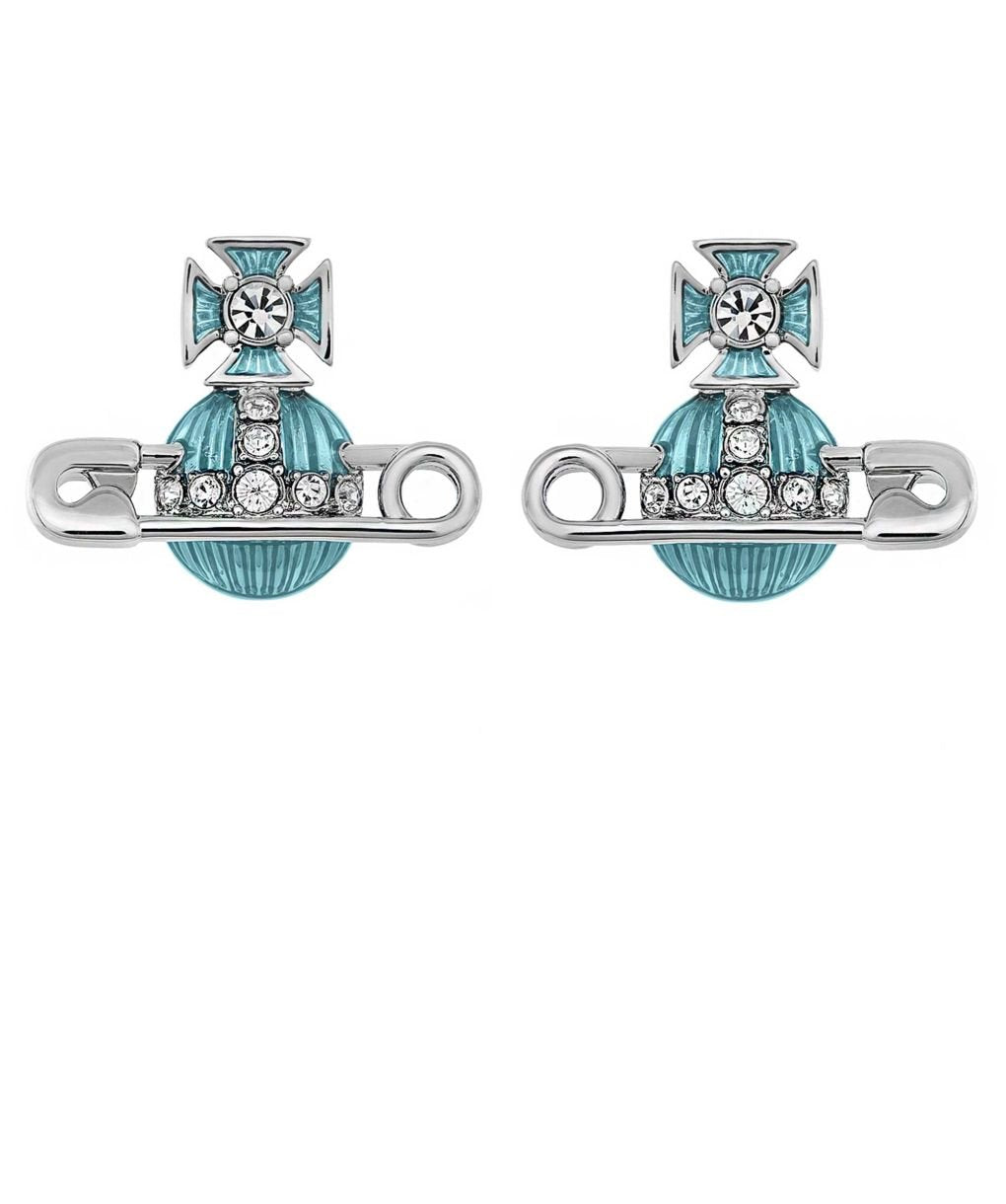 Kitty earrings platinum-white