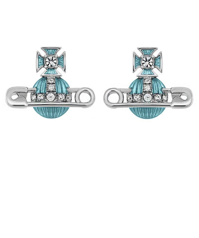 Kitty earrings platinum-white