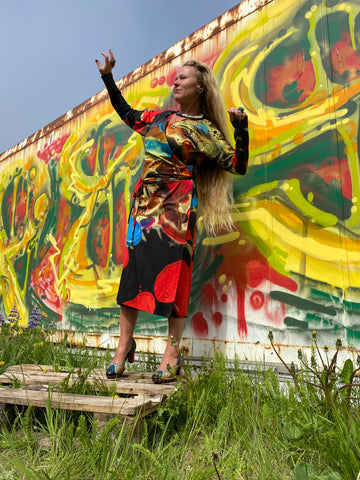 Jazz wrap dress- Daggdís