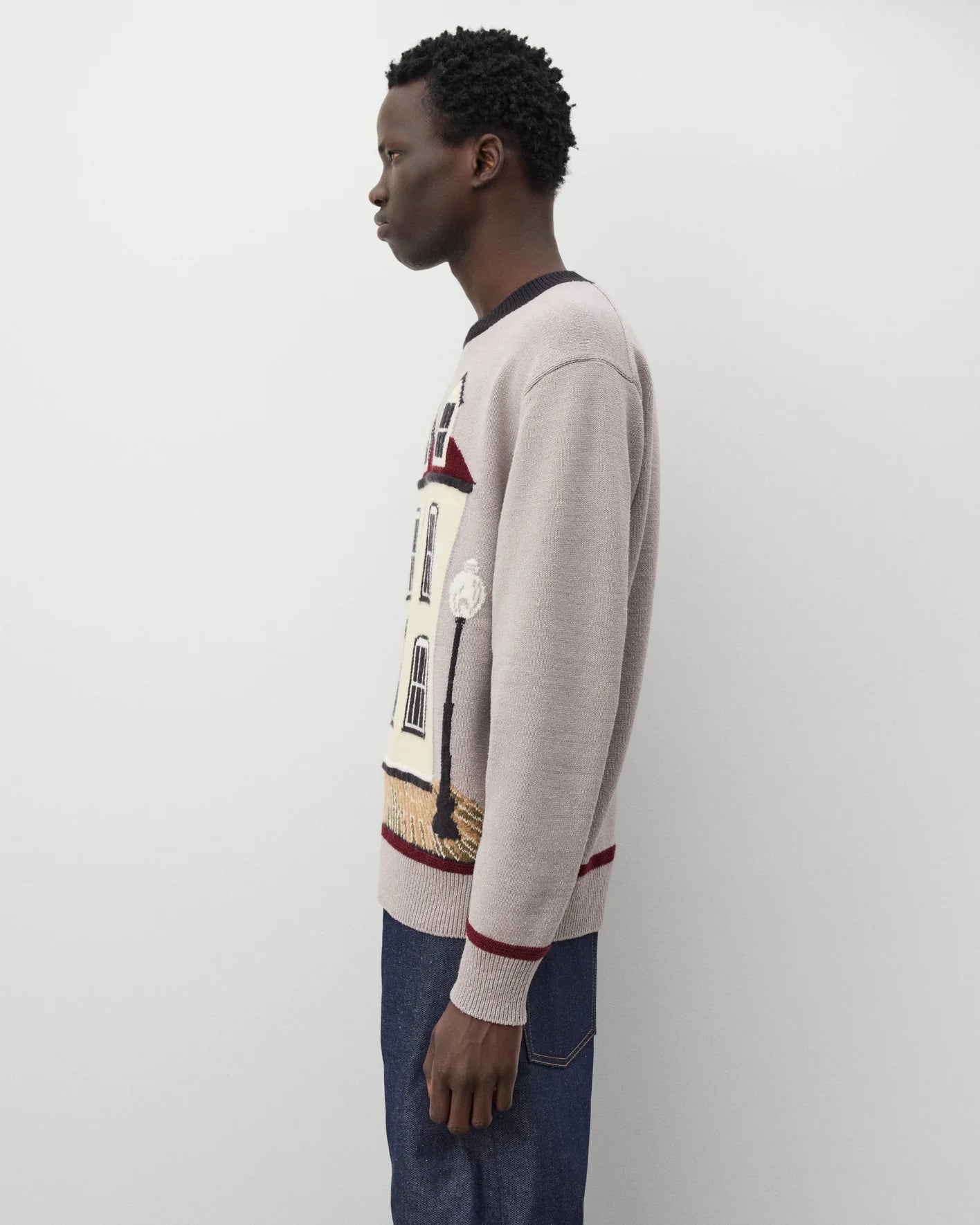Junya Watanabe Men's House Knit Sweater Beige