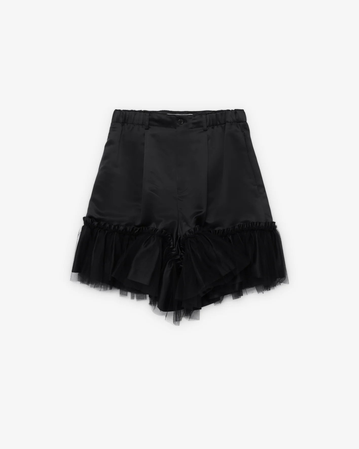 Women's Tulle Trim Shorts black