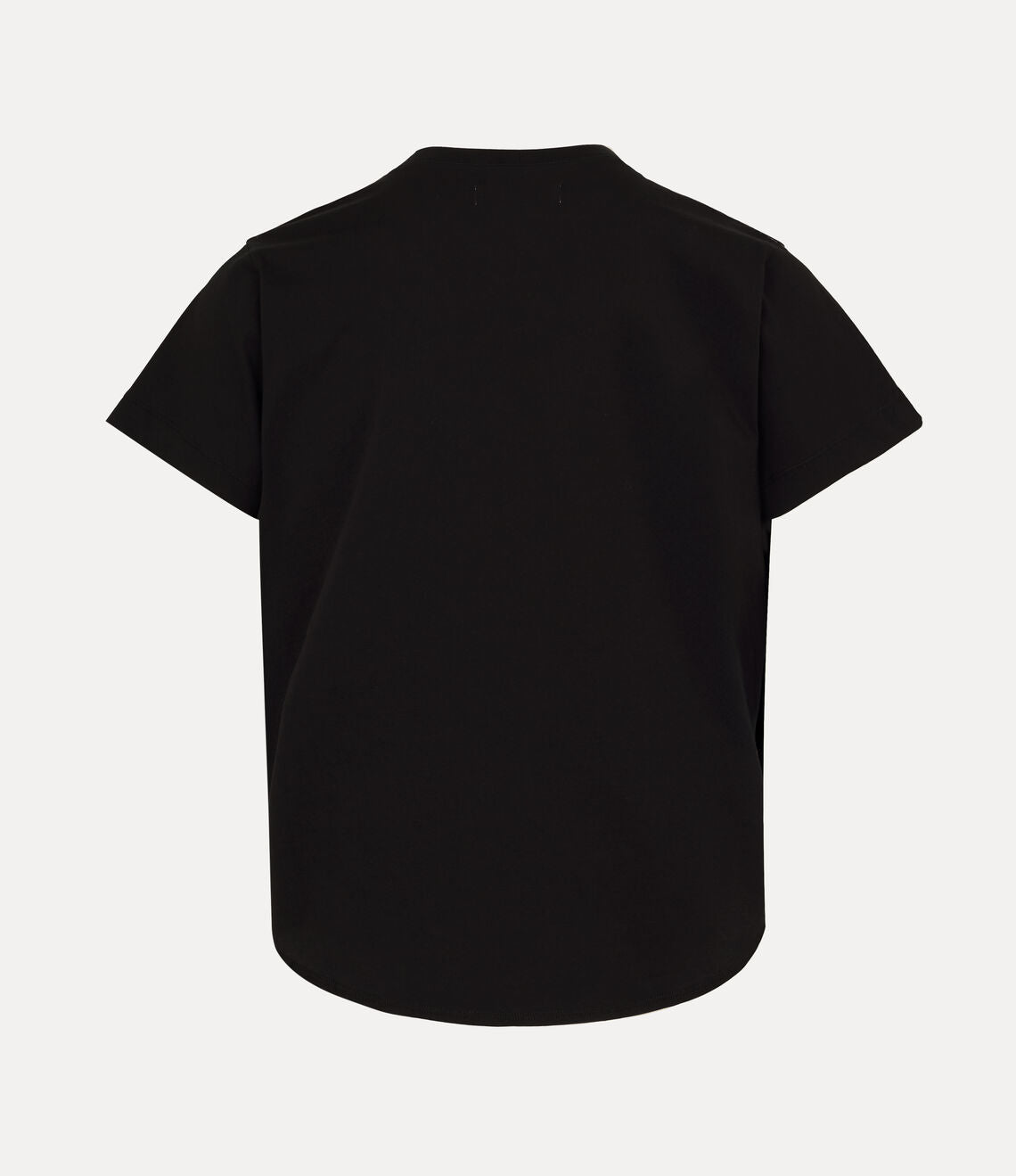 Upside Down Head Circle Hem T-shirt