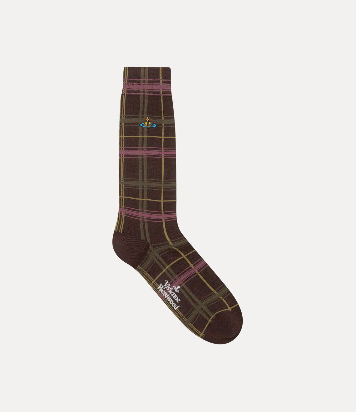 Multicheck Sock brown