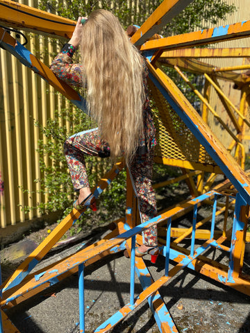 PATSY denim Pants blue/um auðugan garð að gresja