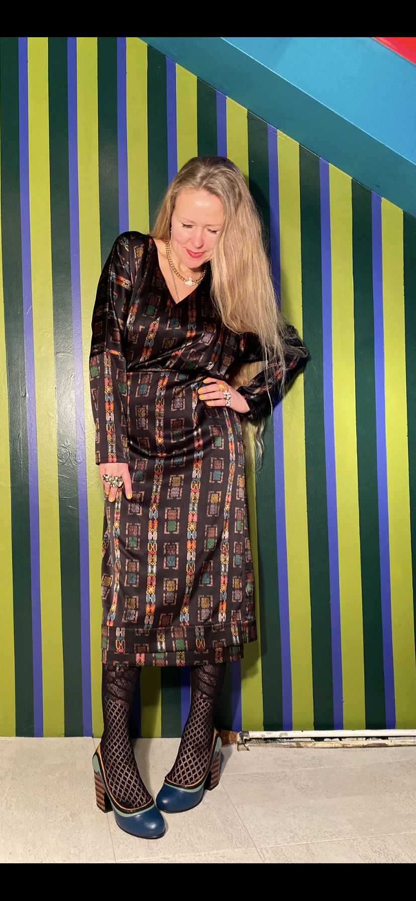 Jazz wrap dress Silksatin