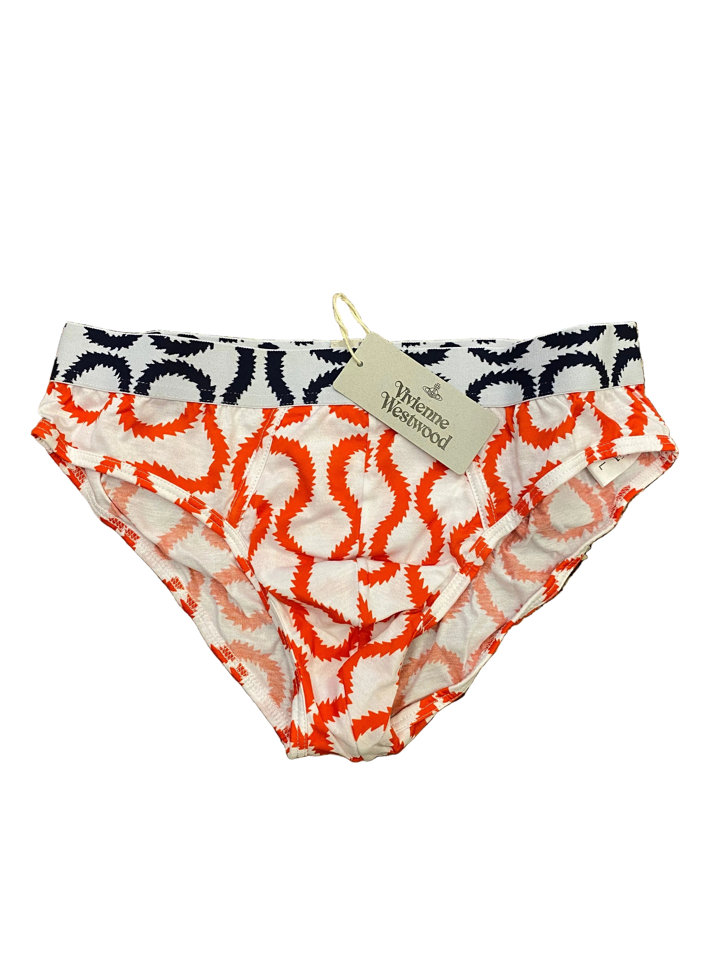 SQUIGGLE JERSEY SLIP - White/Red