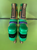 Square toe boots Green multi