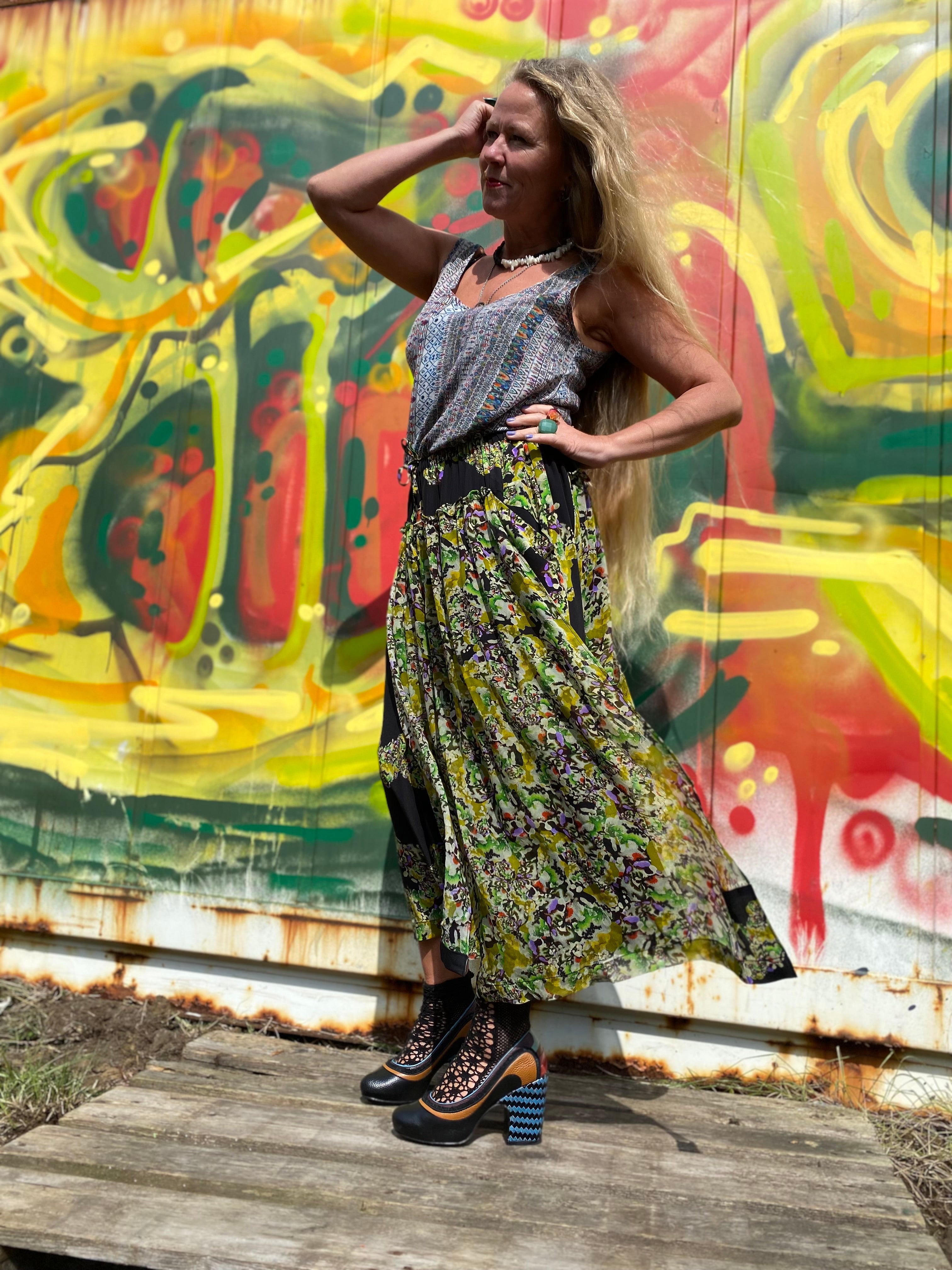 AMARA skirt- Dulblóm+Dulskin