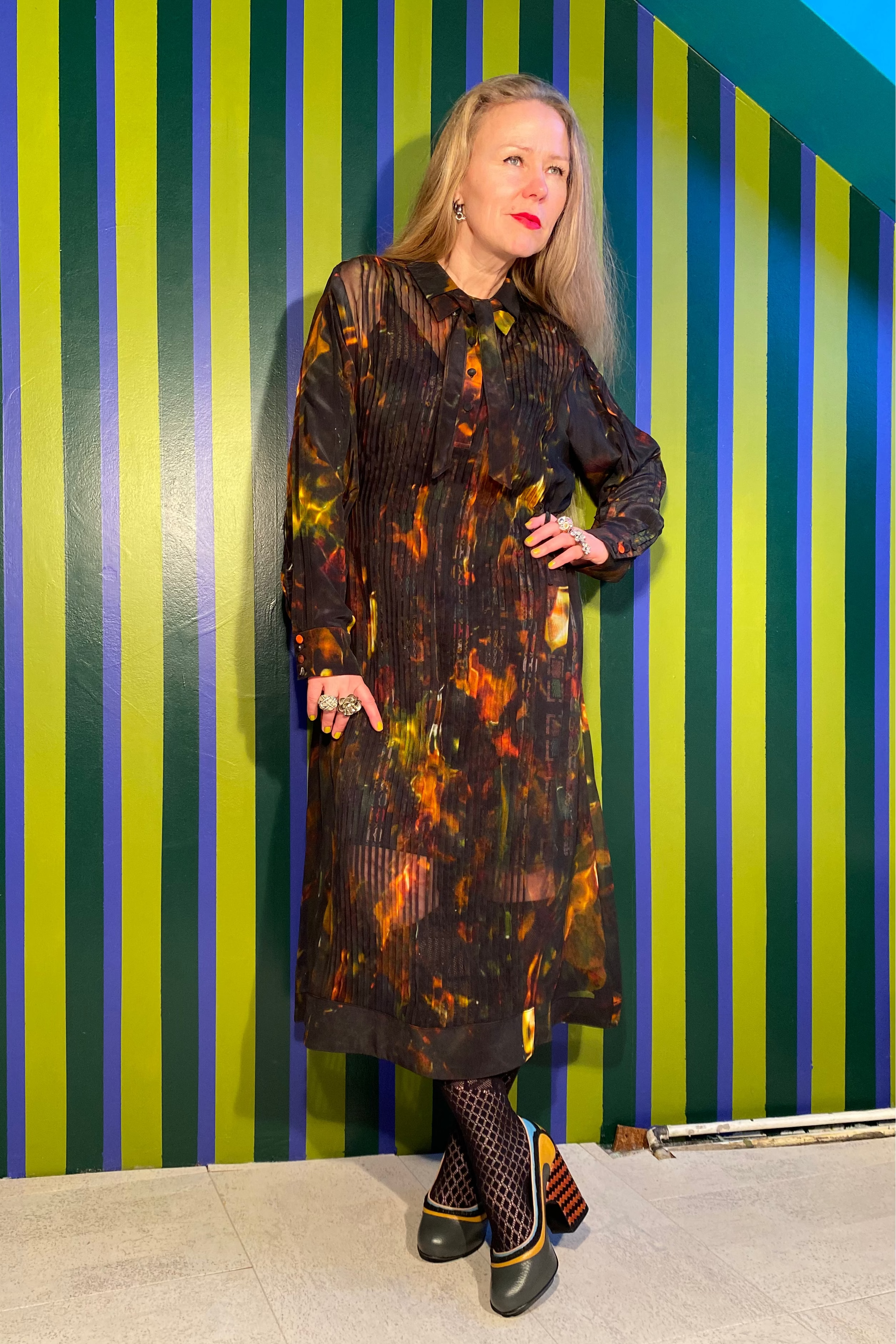 Audre Dress- Shadow and Fog