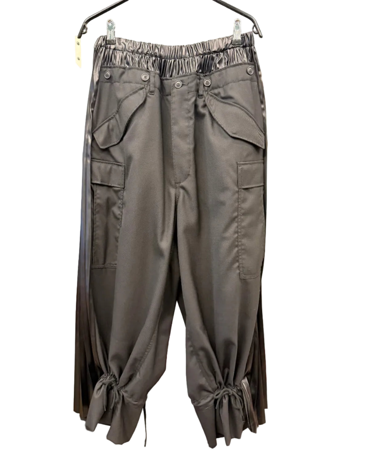 Junya Watanabe Pleated-Side Cargo Trousers – Black