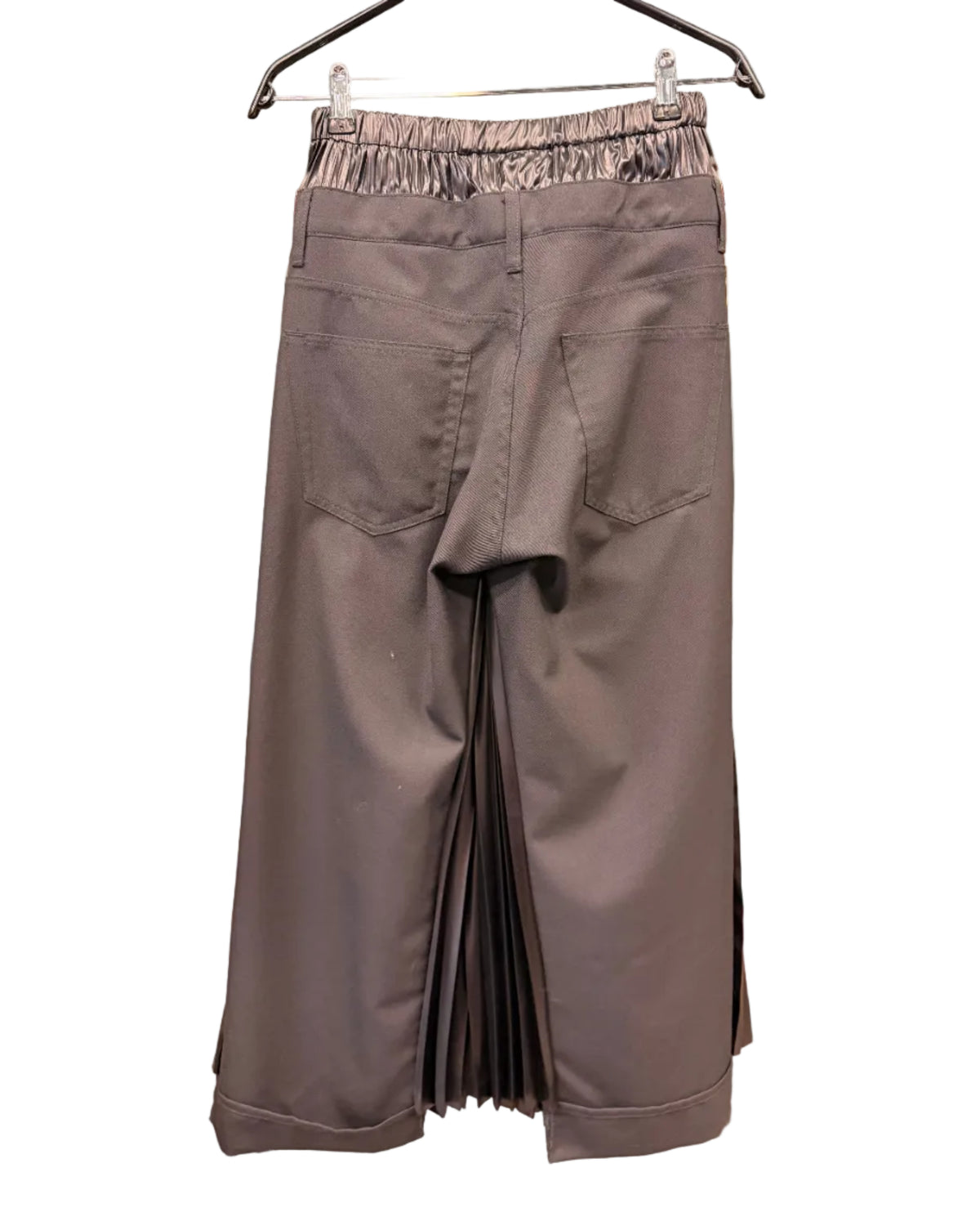 Junya Watanabe Pleated Hybrid Trousers – Black
