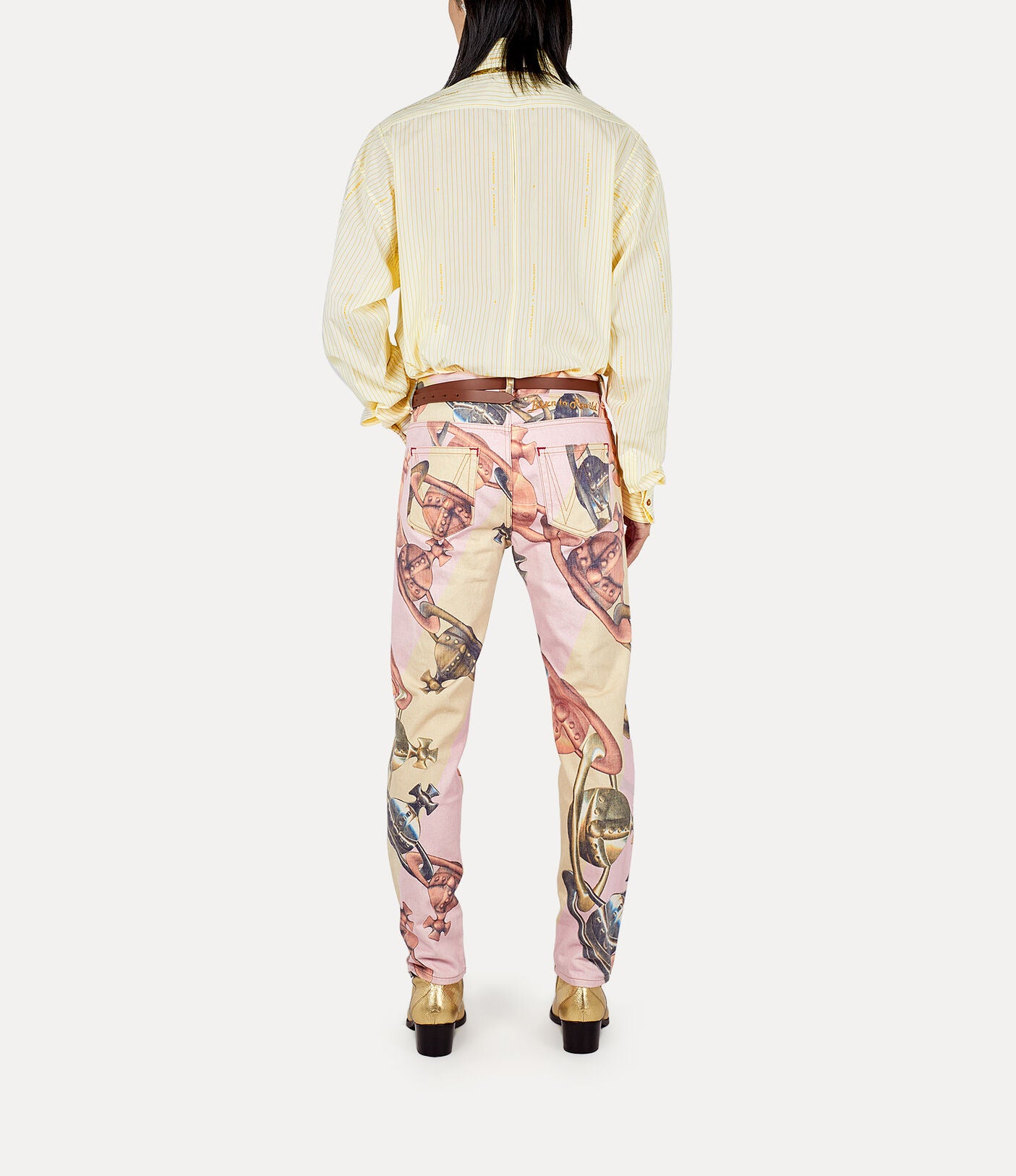 Classic Tapered Jeans Orb and Chain
