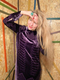 Janis- Deep Purple silk velvet
