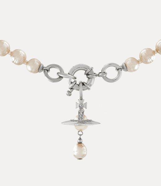 ALEKSA pendant Silver Pearl – Kronkron IS