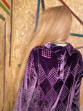 Janis- Deep Purple silk velvet