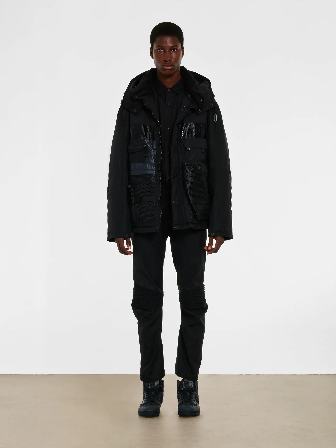 Junya Watanabe MAN -Nylon Ripstop Parka Black