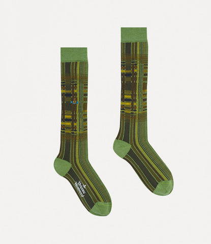 Vivienne Westwood Oversized madras  sock -Green