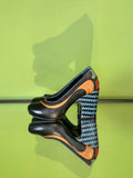 Black with multi colored details