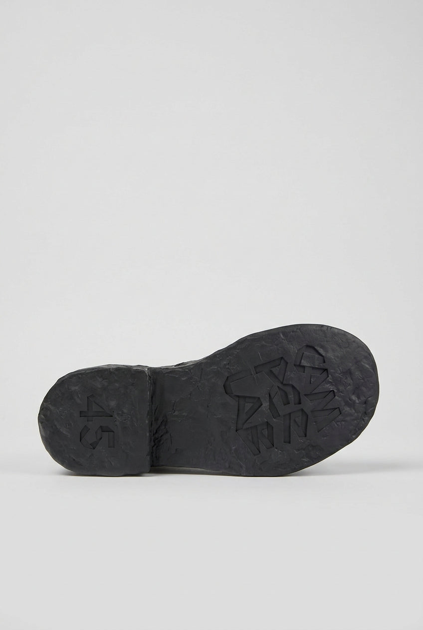 PU outsole of CamperLab Vamonos black and brown leather ankle boots