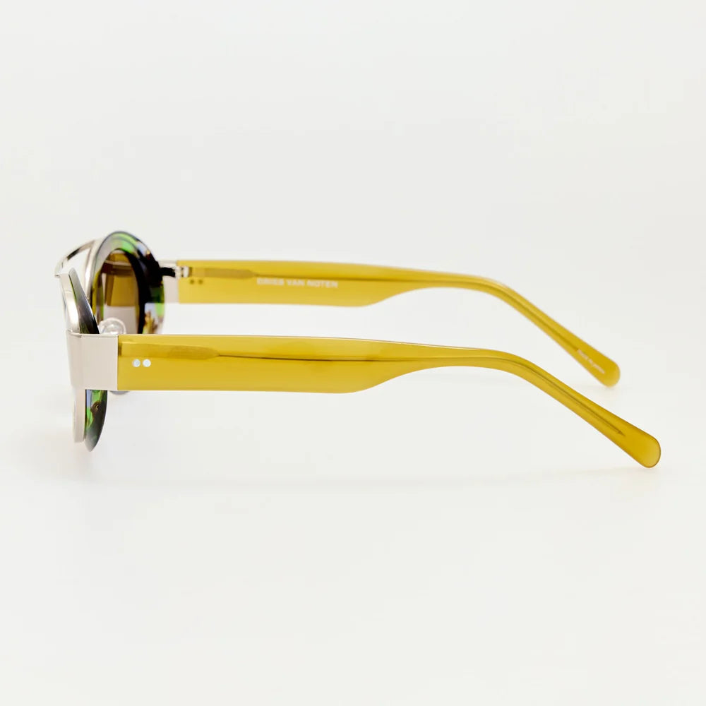 Dries Van Noten Cat-Eye Sunglasses – Malachite, Honey and Brown