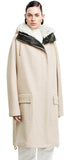 Teasel Melange Ecru coat
