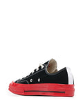 Comme des Garcons Play x Converse Low Top black with red sole