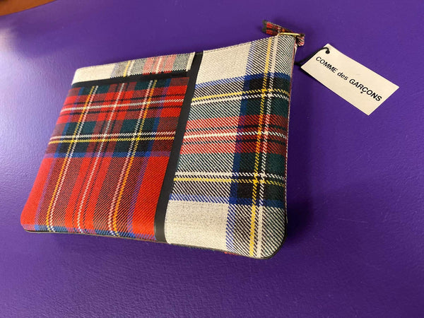 Comme des Garçons TARTAN PATCHWORK Wallet - RED