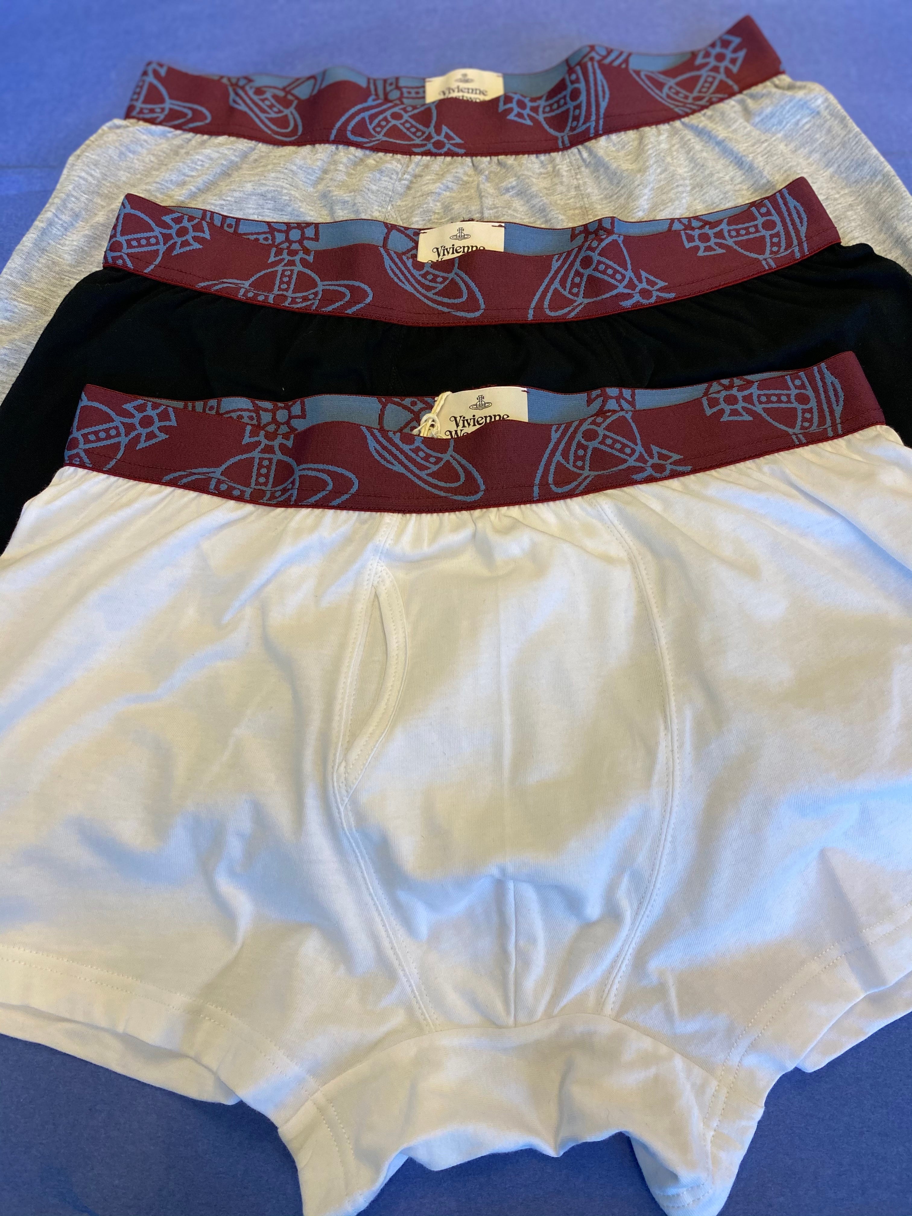THREE PACK ORB JERSEY BOXER- White/ Black/Grey